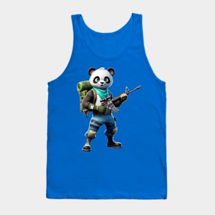 Fortnite-inspired panda design Tank Top